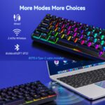 Compact 61-Key RGB Mechanical Keyboard - TKL Wireless/Wired - ABCognify EU Tech Store