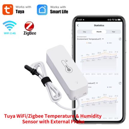 Smart WiFi Temperature Humidity Sensor - ABCognify EU Tech Store