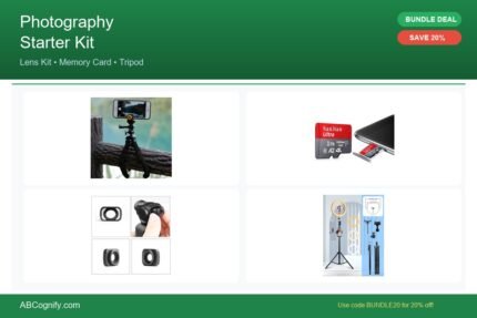 Photography Starter Kit - Tech accessories bundle deal at ABCognify.com