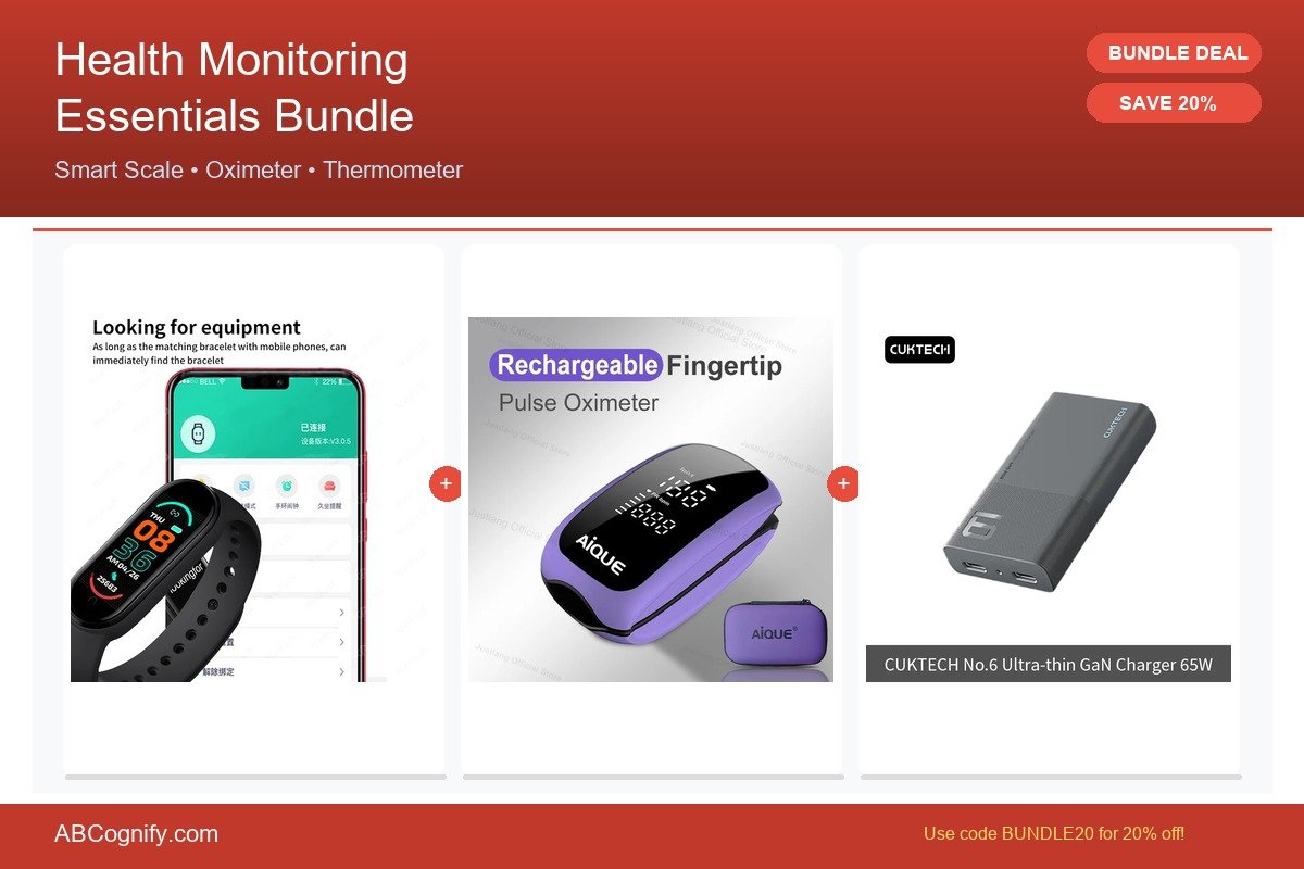 Health Monitoring Essentials Bundle Health Monitoring Essentials Bundle - Tech accessories bundle deal at ABCognify.com