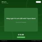Ring Light 10 inch LED with Tripod Stand - Buy at ABCognify.com with free EU shipping